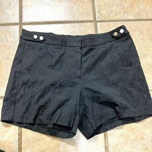 SOHO Apparel Ltd Black Lace Design Print Shorts